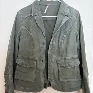 Gently used olive green fashion jacket
